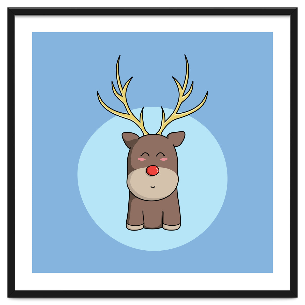 Kawaii Cute Christmas Reindeer