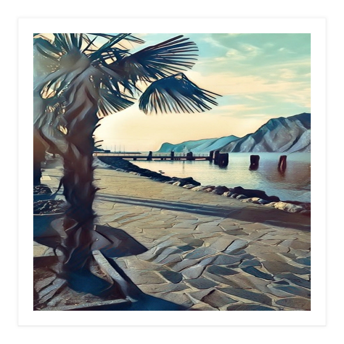 A walk on Lake Garda, Italy. (Print Only)