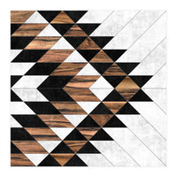 Urban Tribal Pattern No.9 - Concrete and Wood (Print Only)