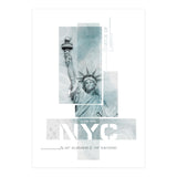 NYC Statue of Liberty | turquoise marble (Print Only) thumbnail