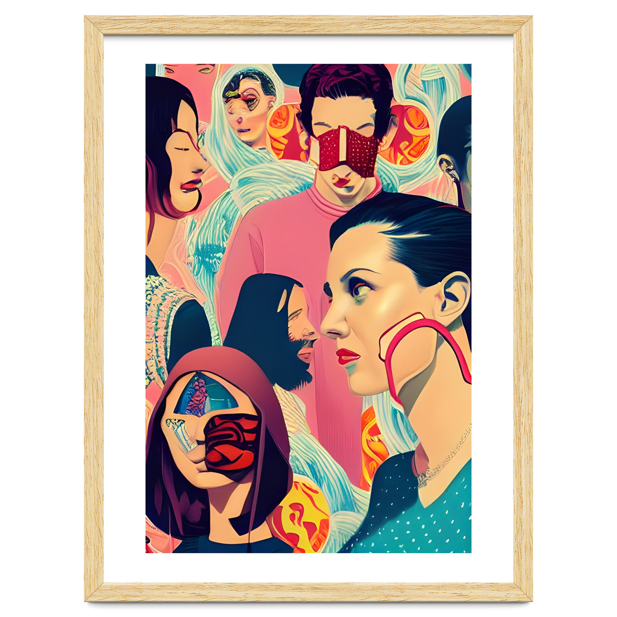 Masquerade Mask Fashion Collage 01