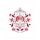 Scandinavian Folk Art Flowers (Print Only) thumbnail