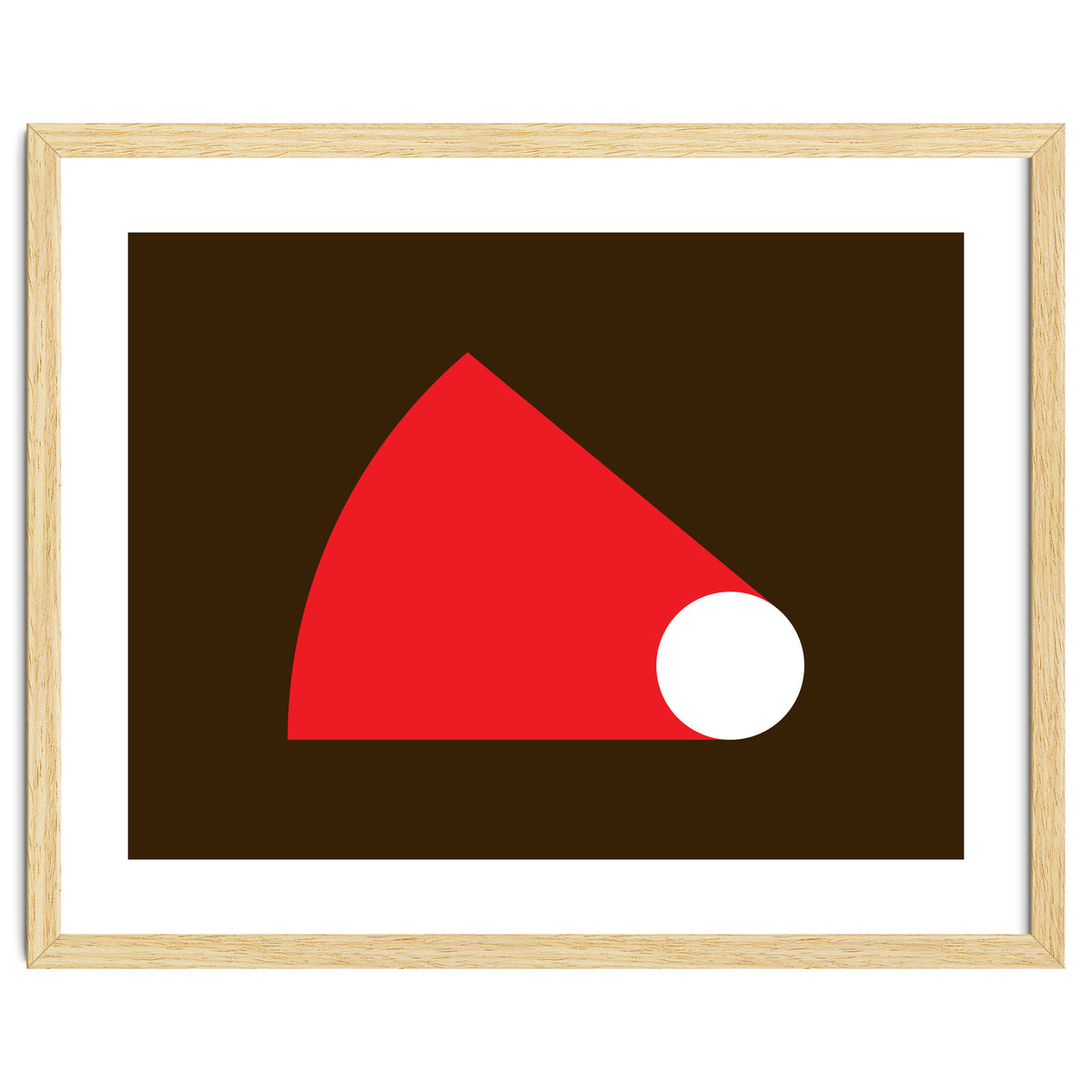 Geometric Shapes No. 51 - red & brown