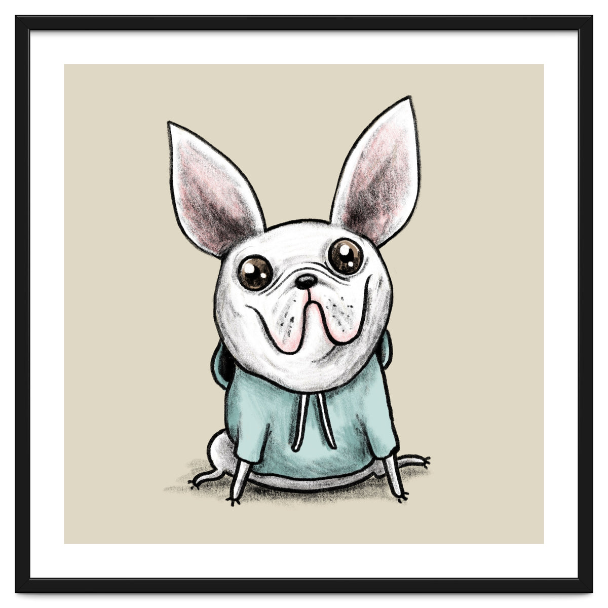 French Bulldog in a Hoodie