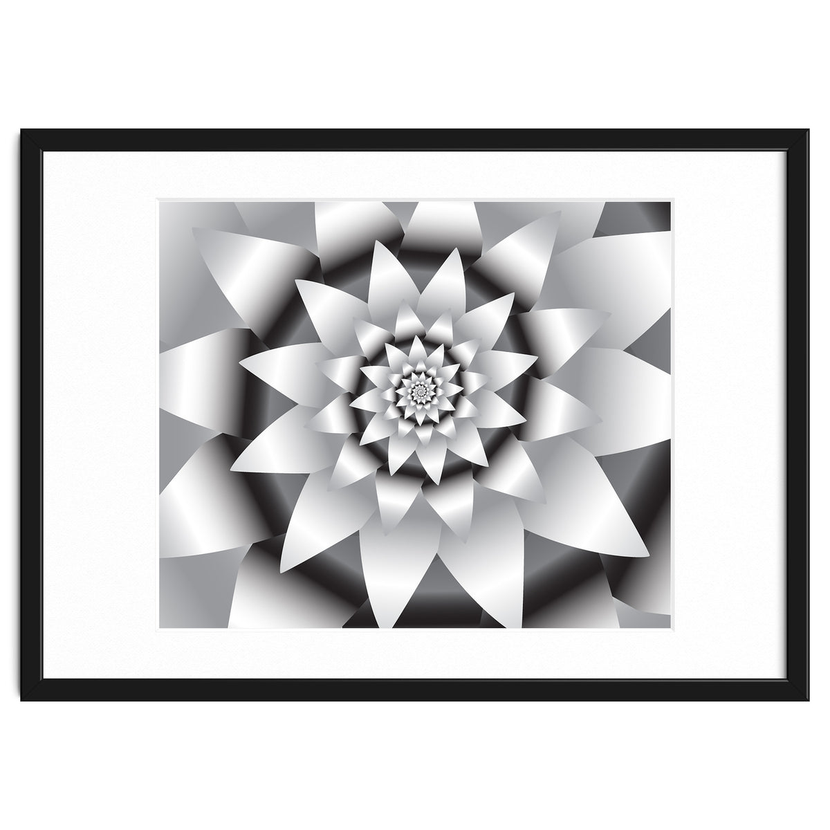 Abstract Modern Flower Design Art