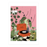 Vinyl Record Player in My Garden (Print Only) thumbnail