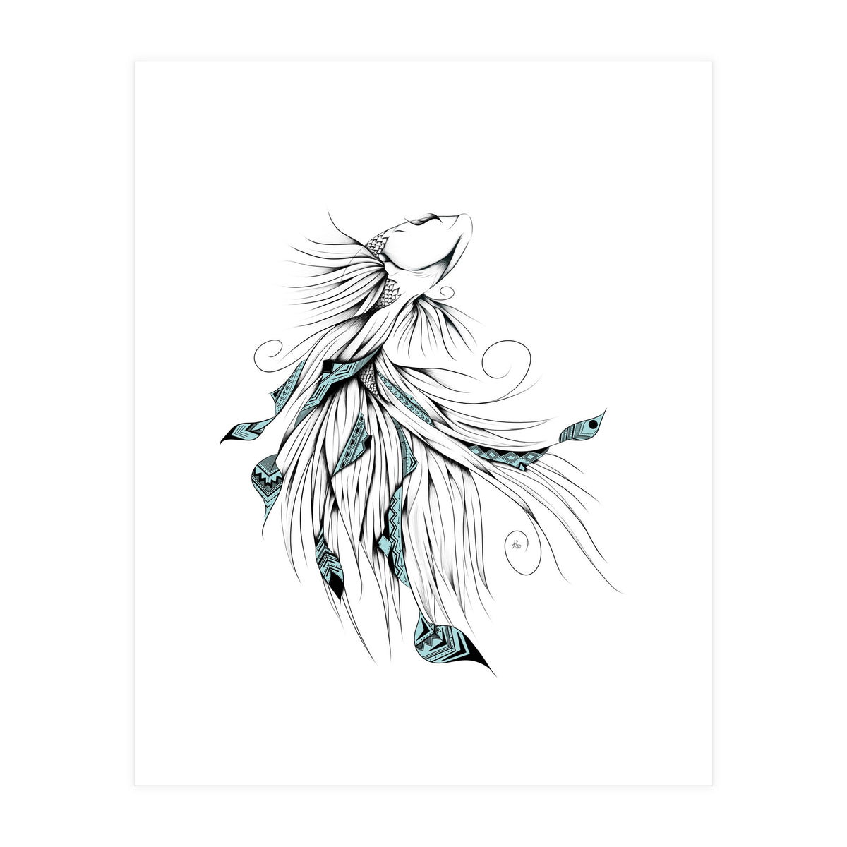 Poetic Betta Fish (Print Only)