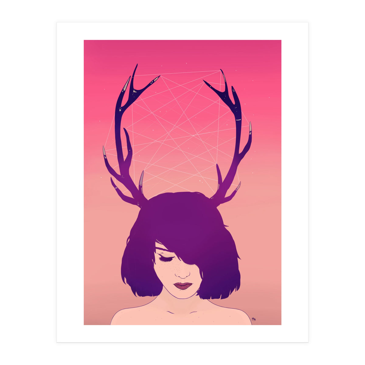 Jackalope Lady (Print Only)