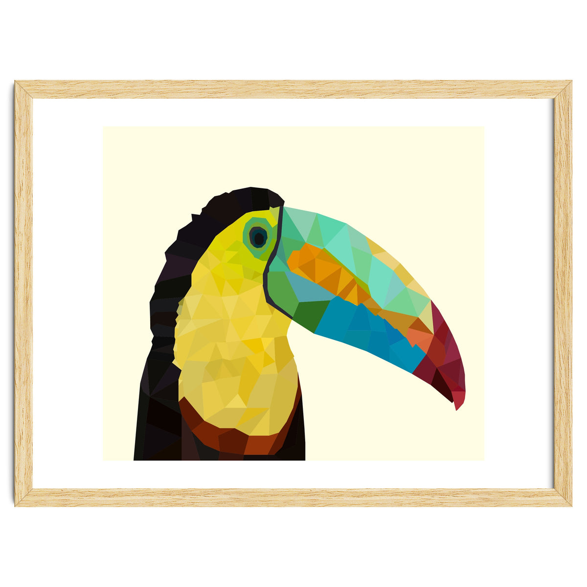 Toucan Bird Low Poly Art