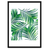 Palm Paradise, Tropical Leaves, Beachy Watercolor Painting, Minimal Nature Botanical Illustration thumbnail