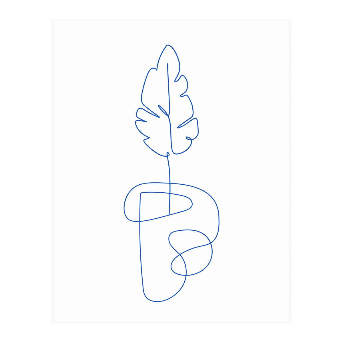 One Line Art Botanical (Print Only)
