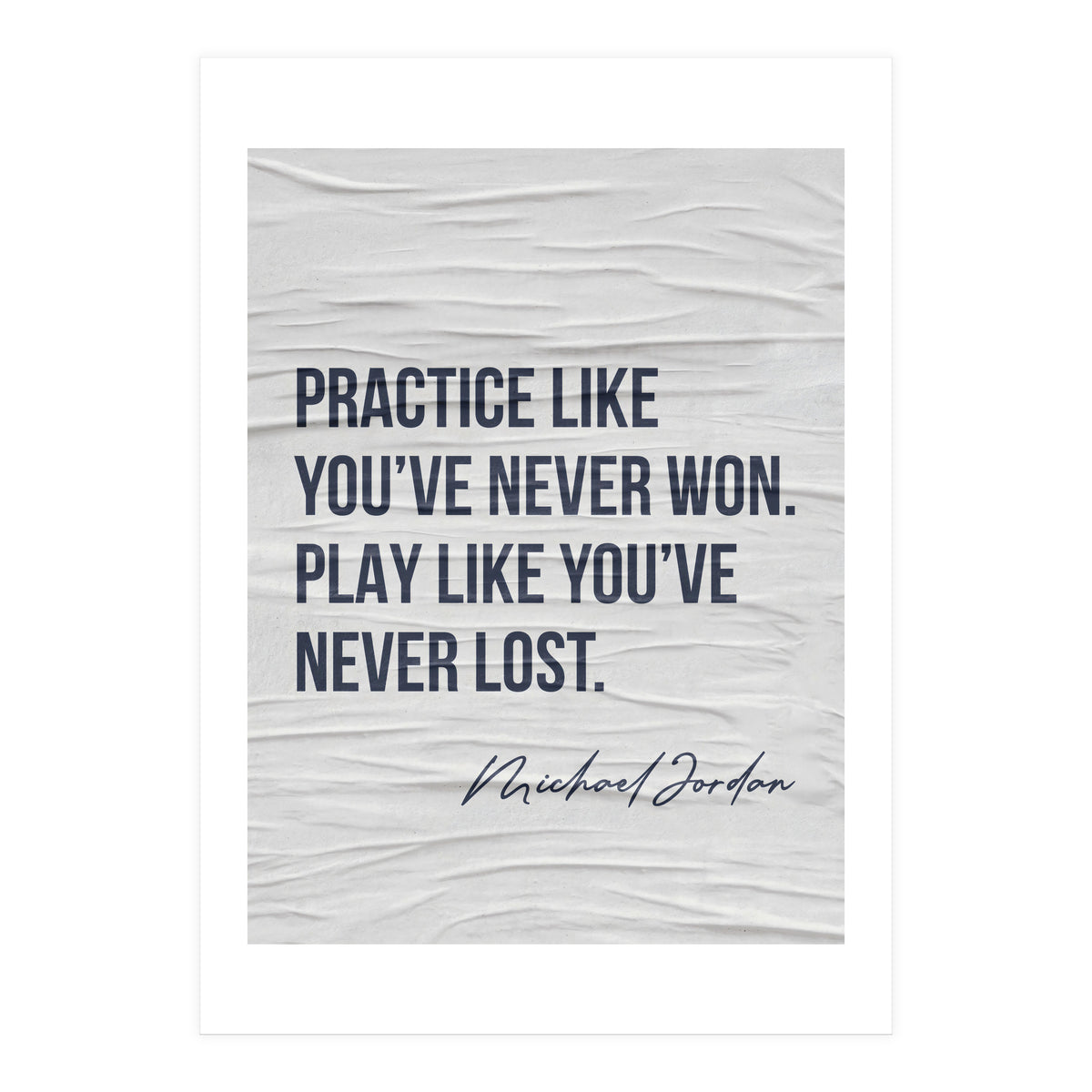 Michael Jordan Quote (Print Only)