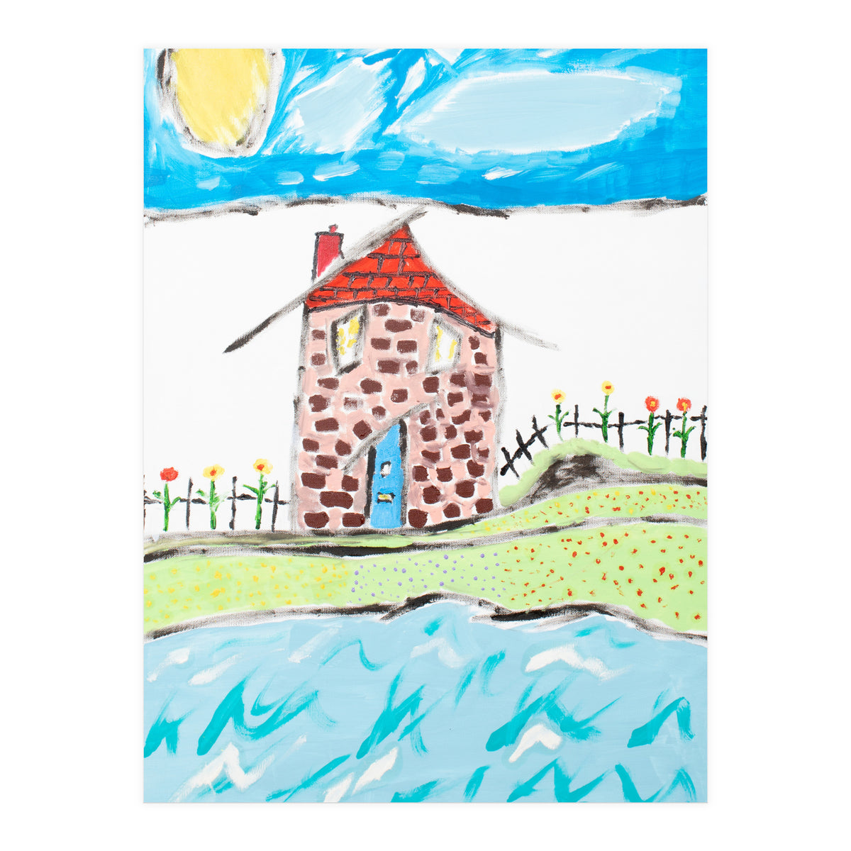 The Old Thatch By The Sea (Print Only)