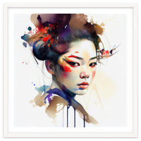 Watercolor Modern Geisha #1