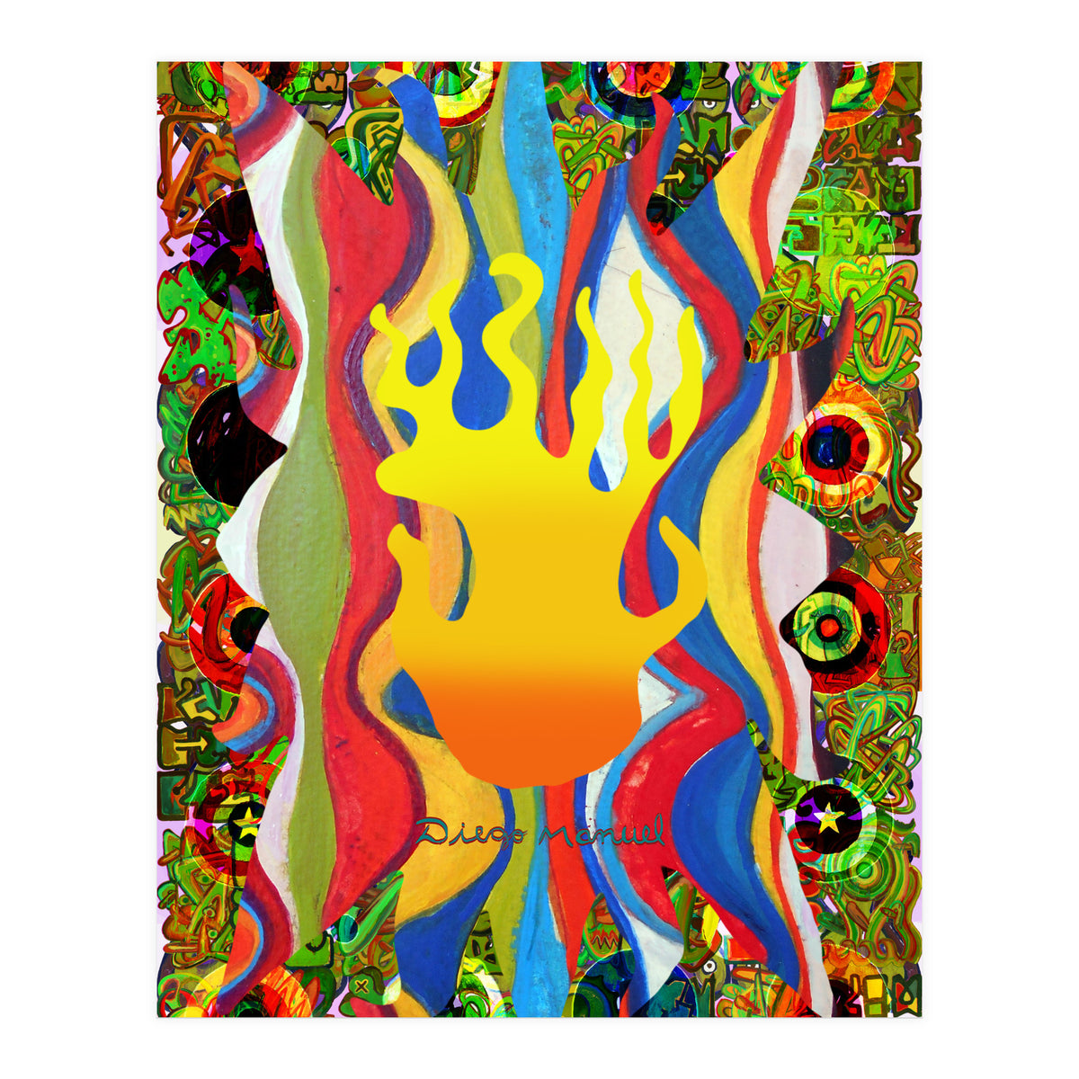 Fuego Y Graffiti 10 (Print Only)