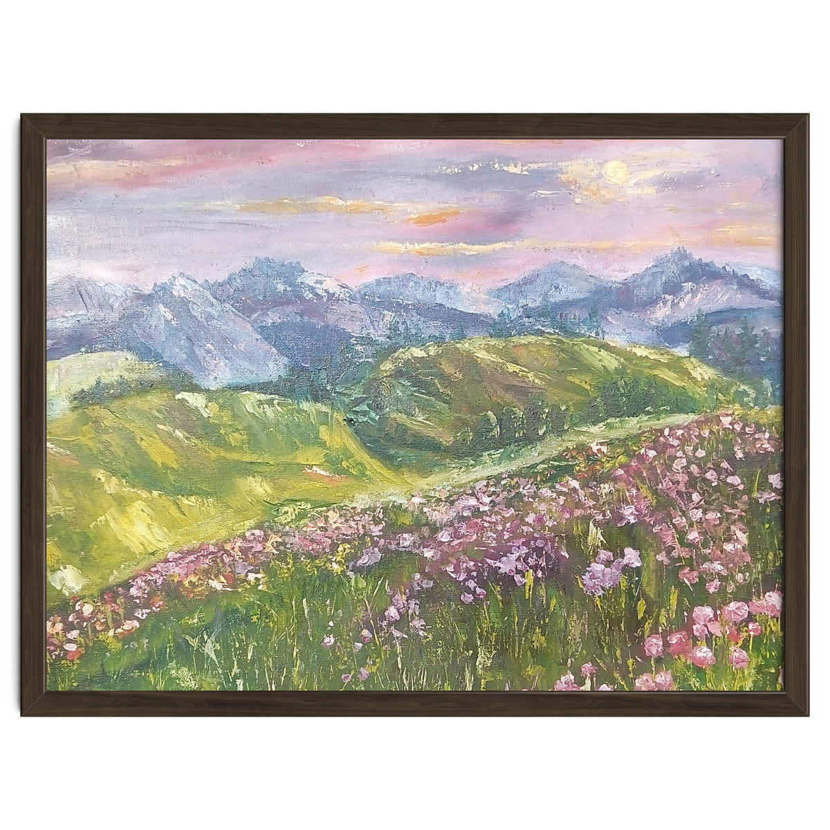 Sunset in the mountains