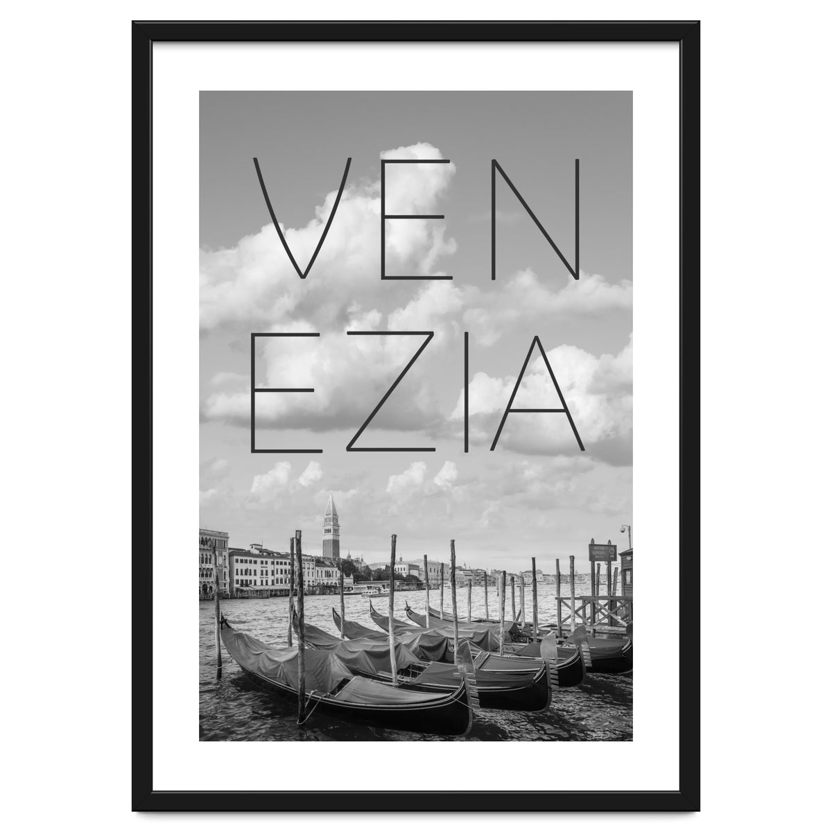 VENICE Grand Canal and St Mark's Campanile | Text & Skyline