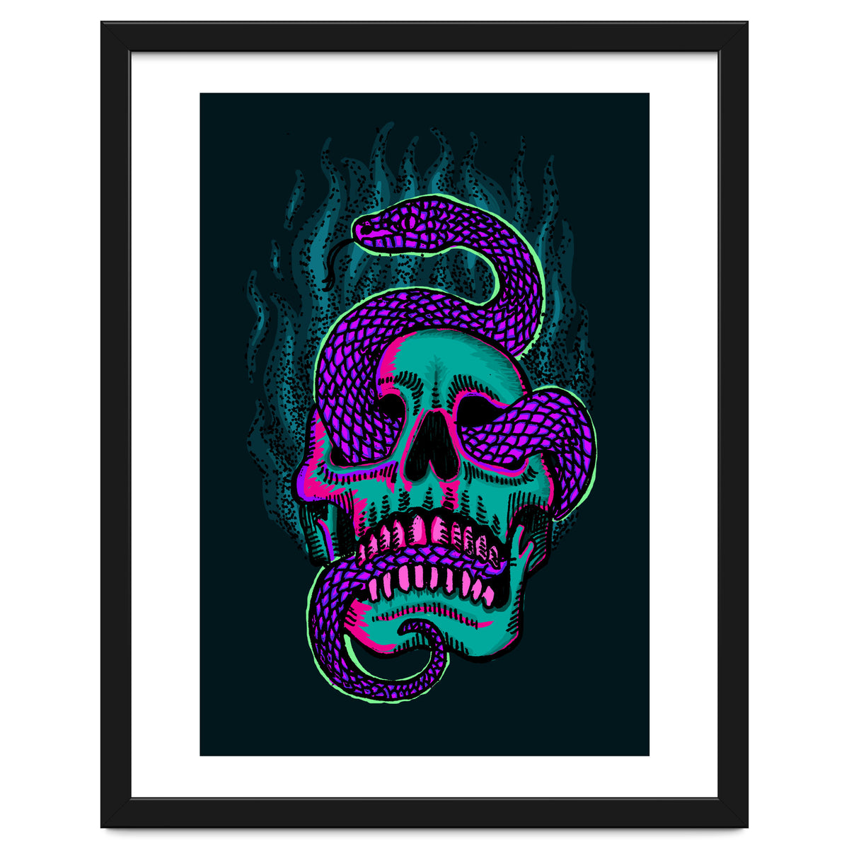 Skull & Snake