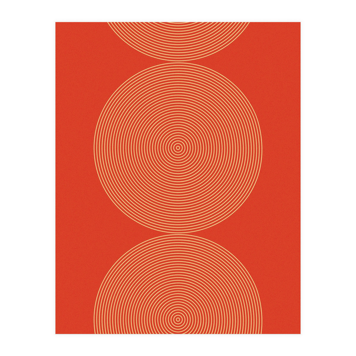 Radial Mid Century Geometric Art (Print Only)