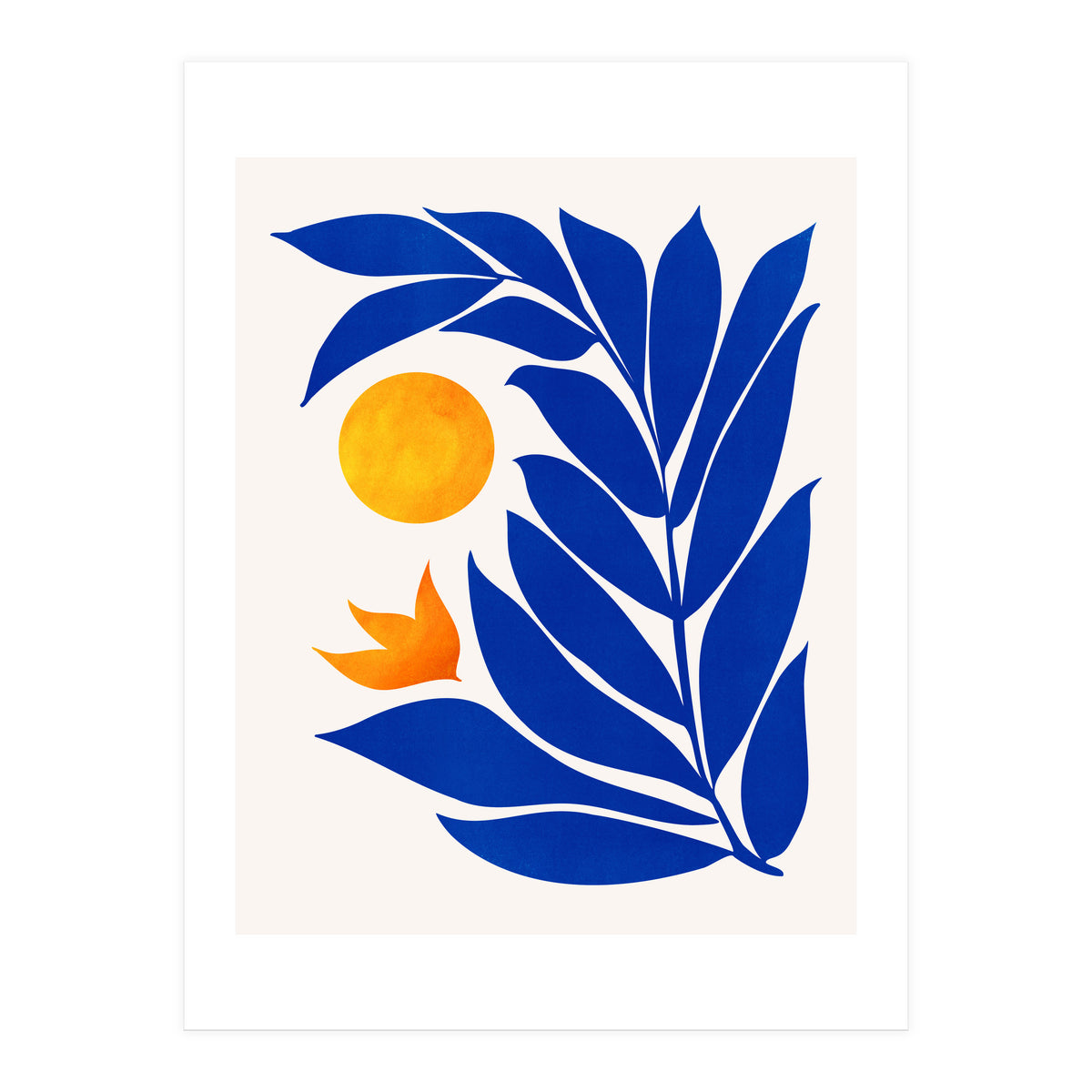 Indigo Garden Sunset (Print Only)