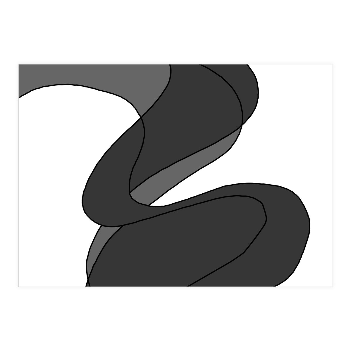 Grey Waves 5 (Print Only)