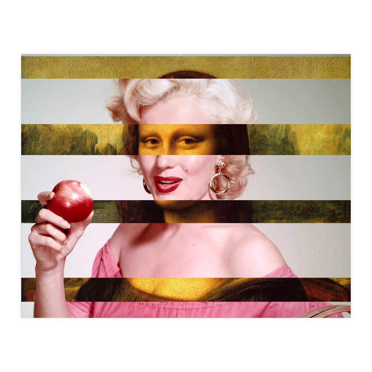 Leonardo Da Vinci's "Mona Lisa" & Marylin Monroe (Print Only)