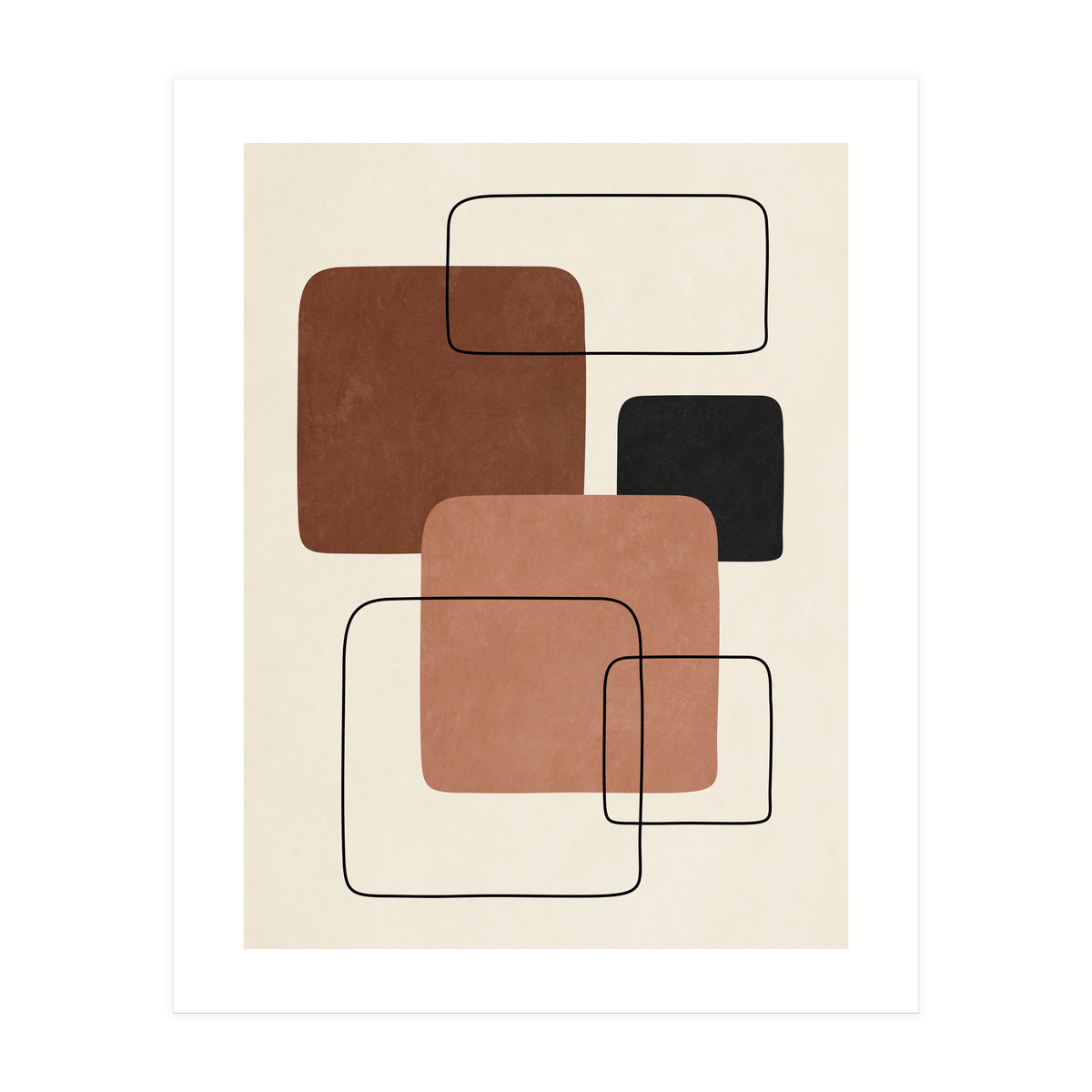 GEOMETRIC SHAPES - TERRACOTTA 02 (Print Only)