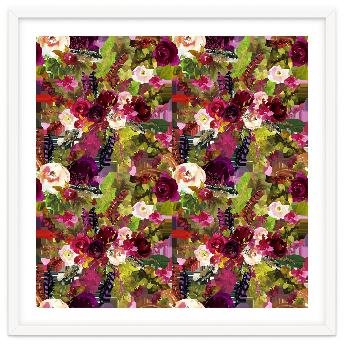 Water Colour Rose Pattern