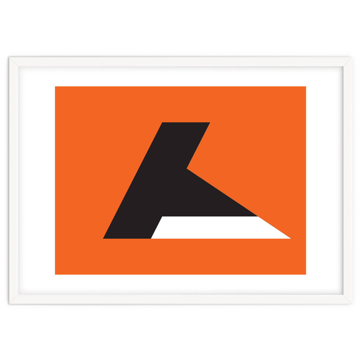 Geometric Shapes No. 79 - orange & black