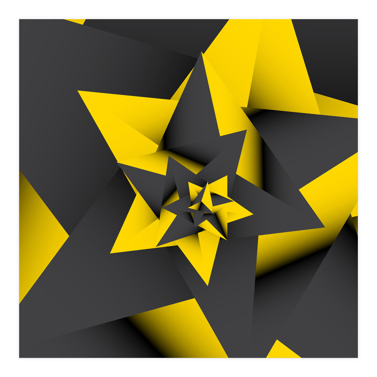 Yellow Abstract (Print Only)