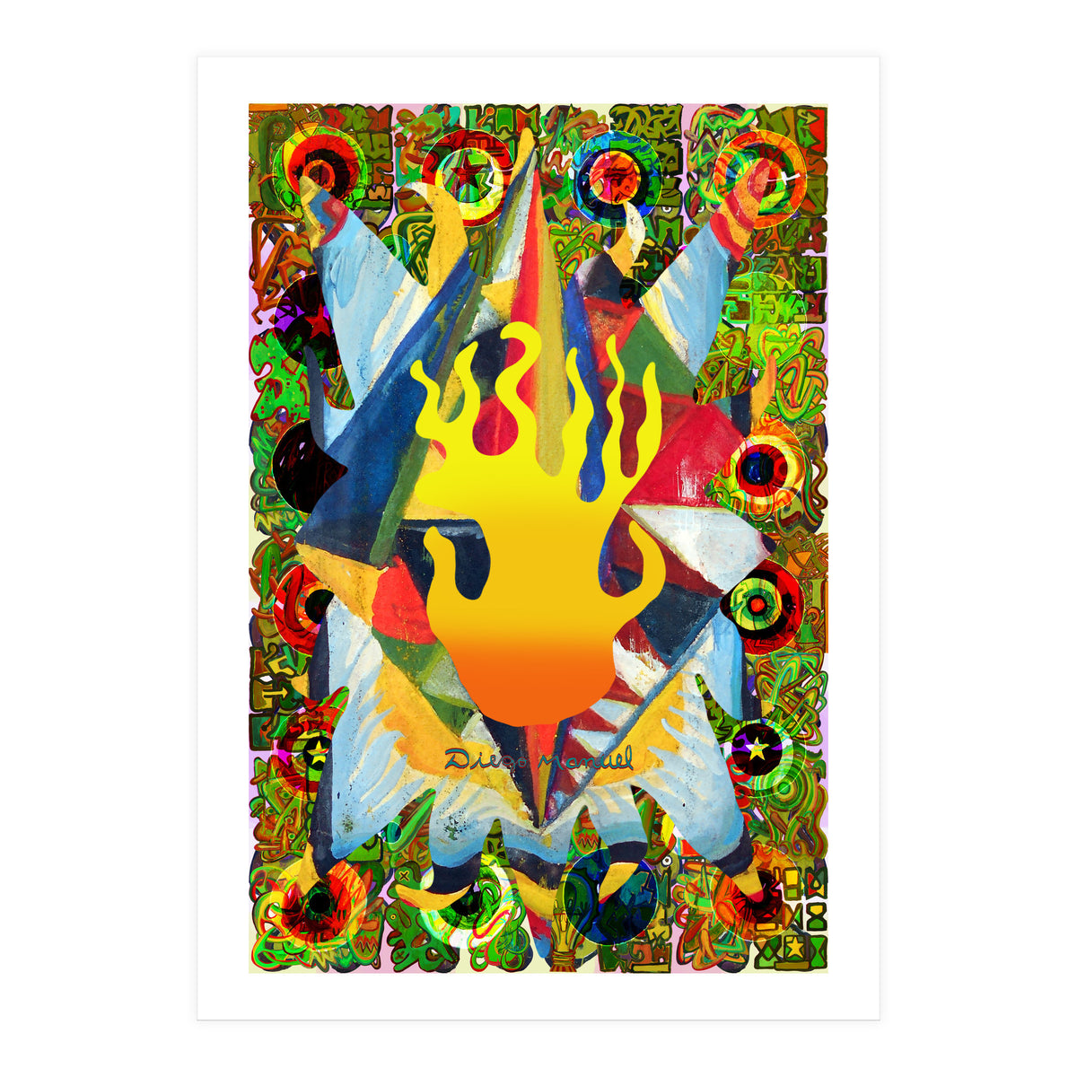 Fuego Y Graffiti 12 (Print Only)