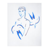 Boy with blue birds (Print Only) thumbnail