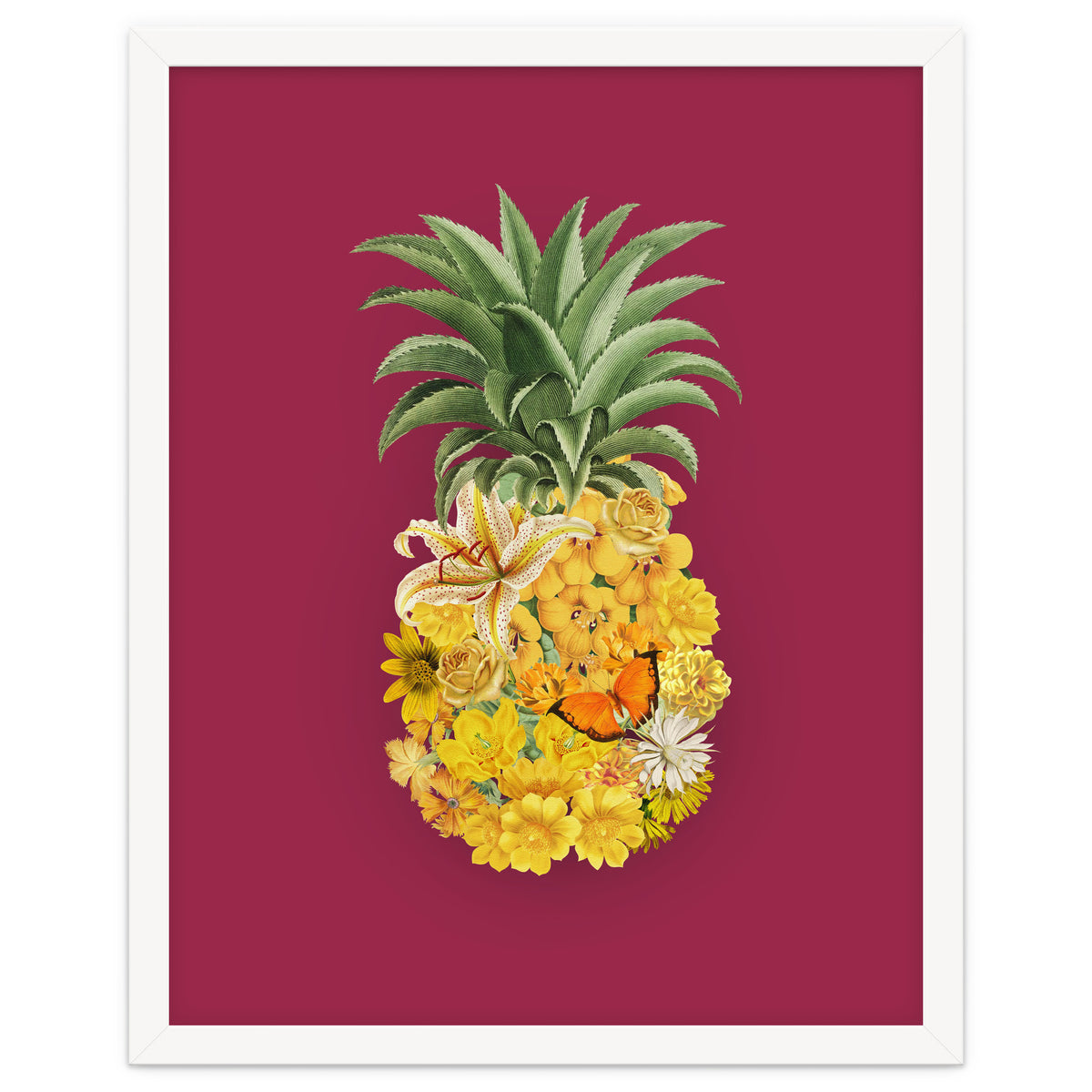 Pineapple Floral Pink