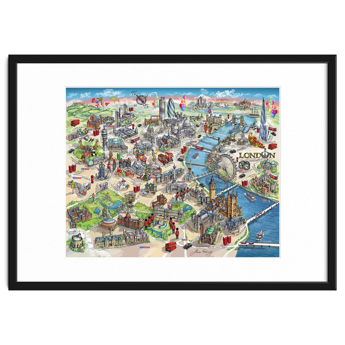London Map Illustration