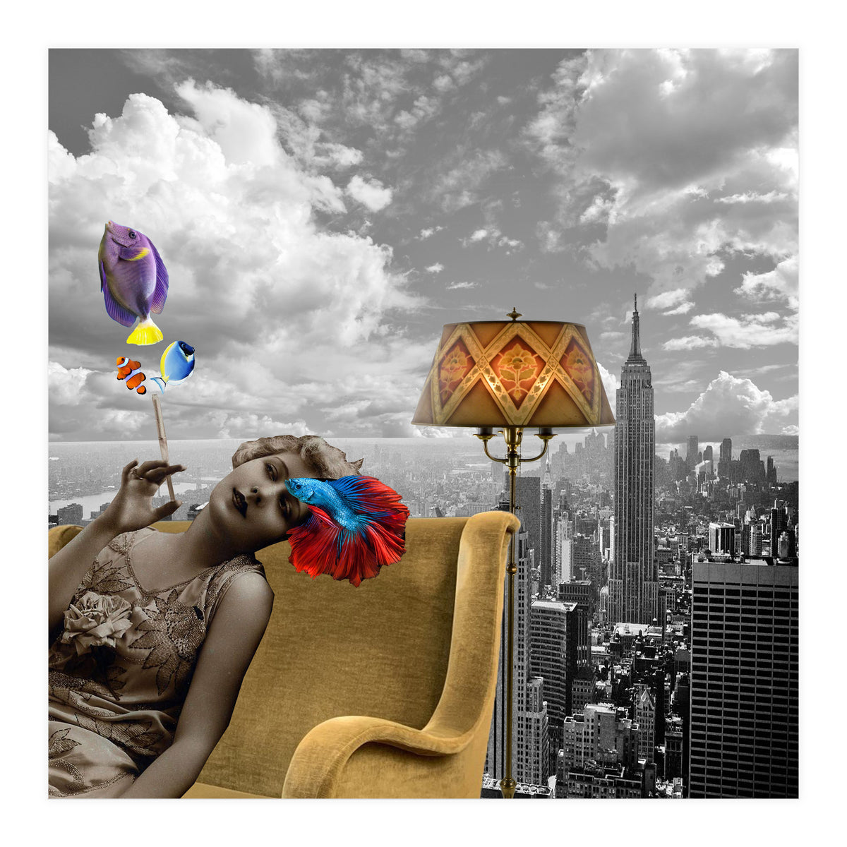 Pisces - Collage (Print Only)