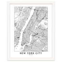 New York City White Map