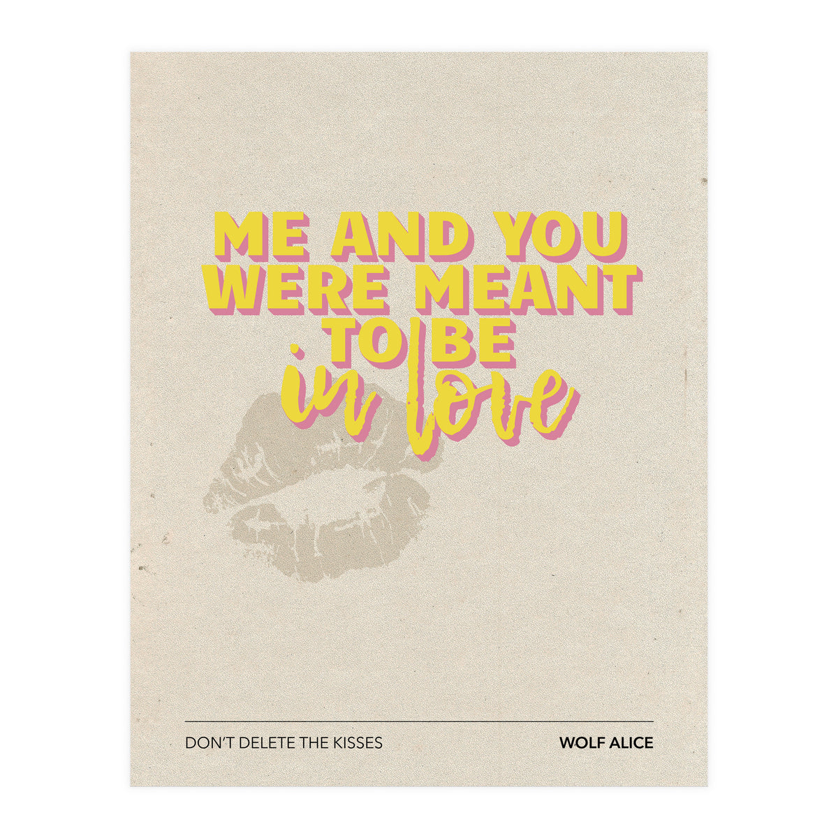 Wolf Alice - Don't Delete The Kisses (Print Only)