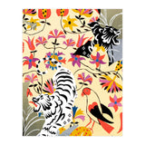 Yin Yang, Vintage Botanical Tiger Jungle, Balance Positivity Peace, Forest Animals Wild Cat (Print Only) thumbnail