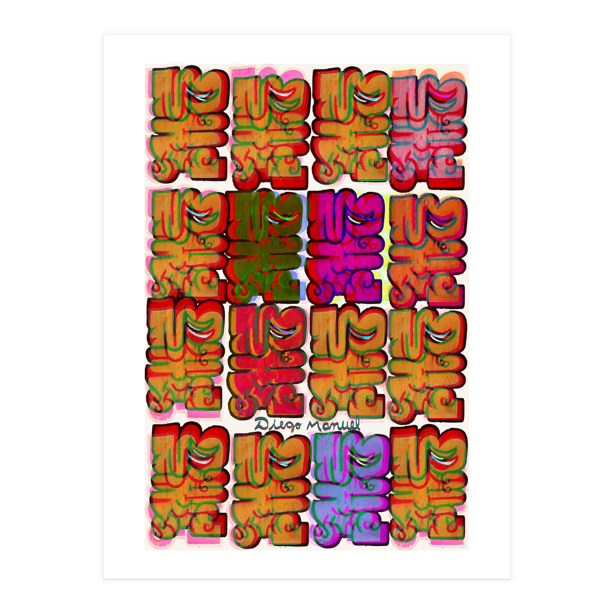 Graffitis 2021 Tapiz 135 (Print Only)