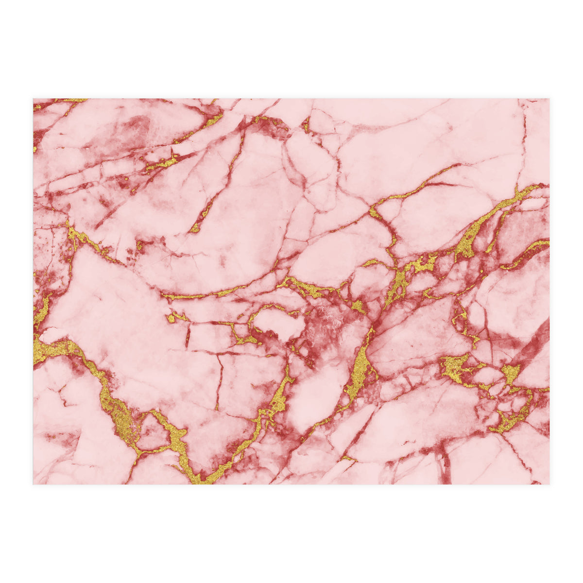 Blush Gold Marble II (Print Only)