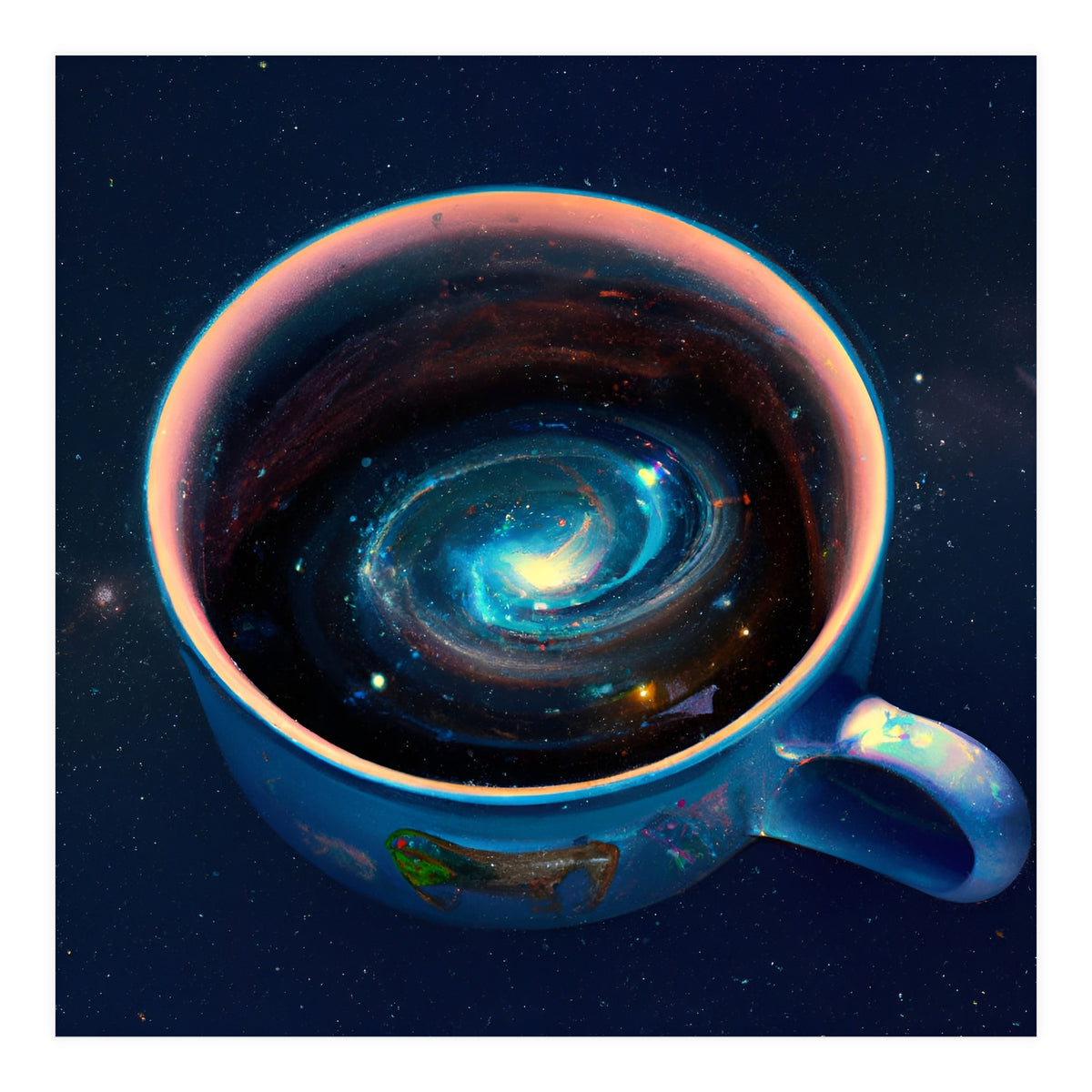 Cosmic Coffee Cup (Print Only)