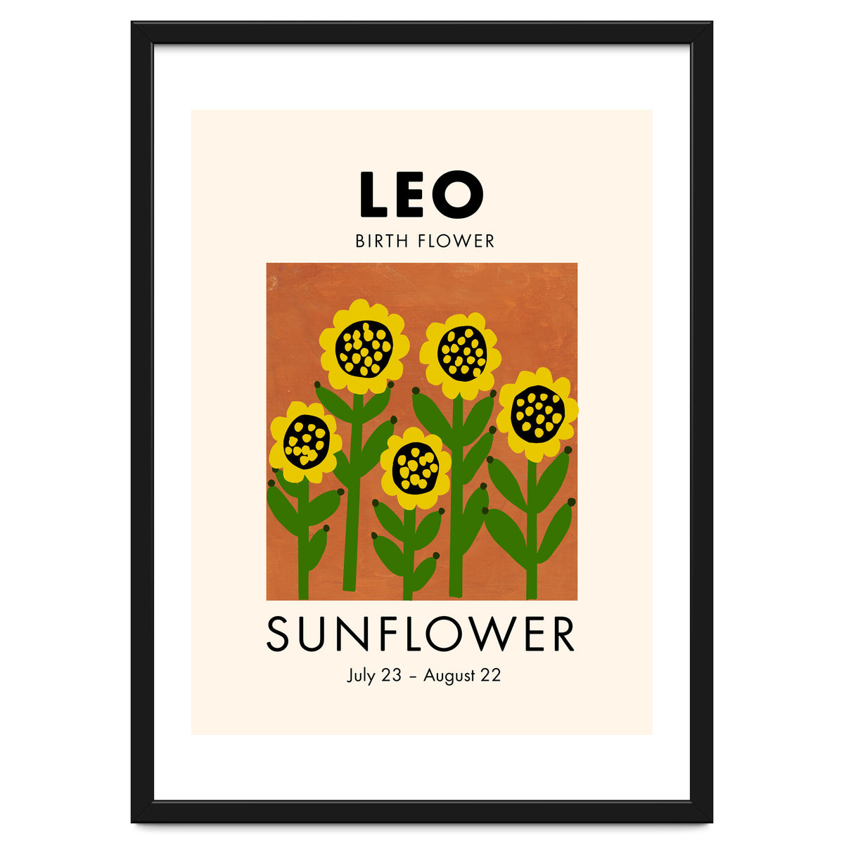 Leo Birth Flower Sunflower