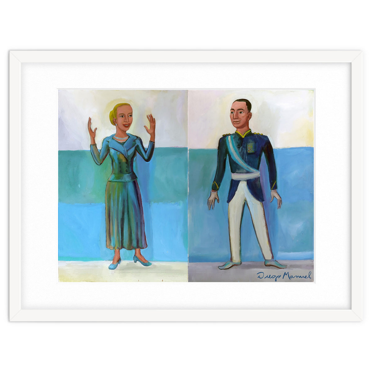 Diptico Evita Y Peron