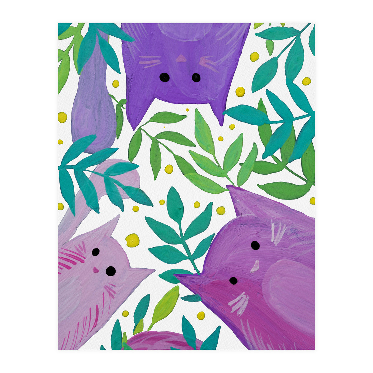 Cats And Branches (Print Only)