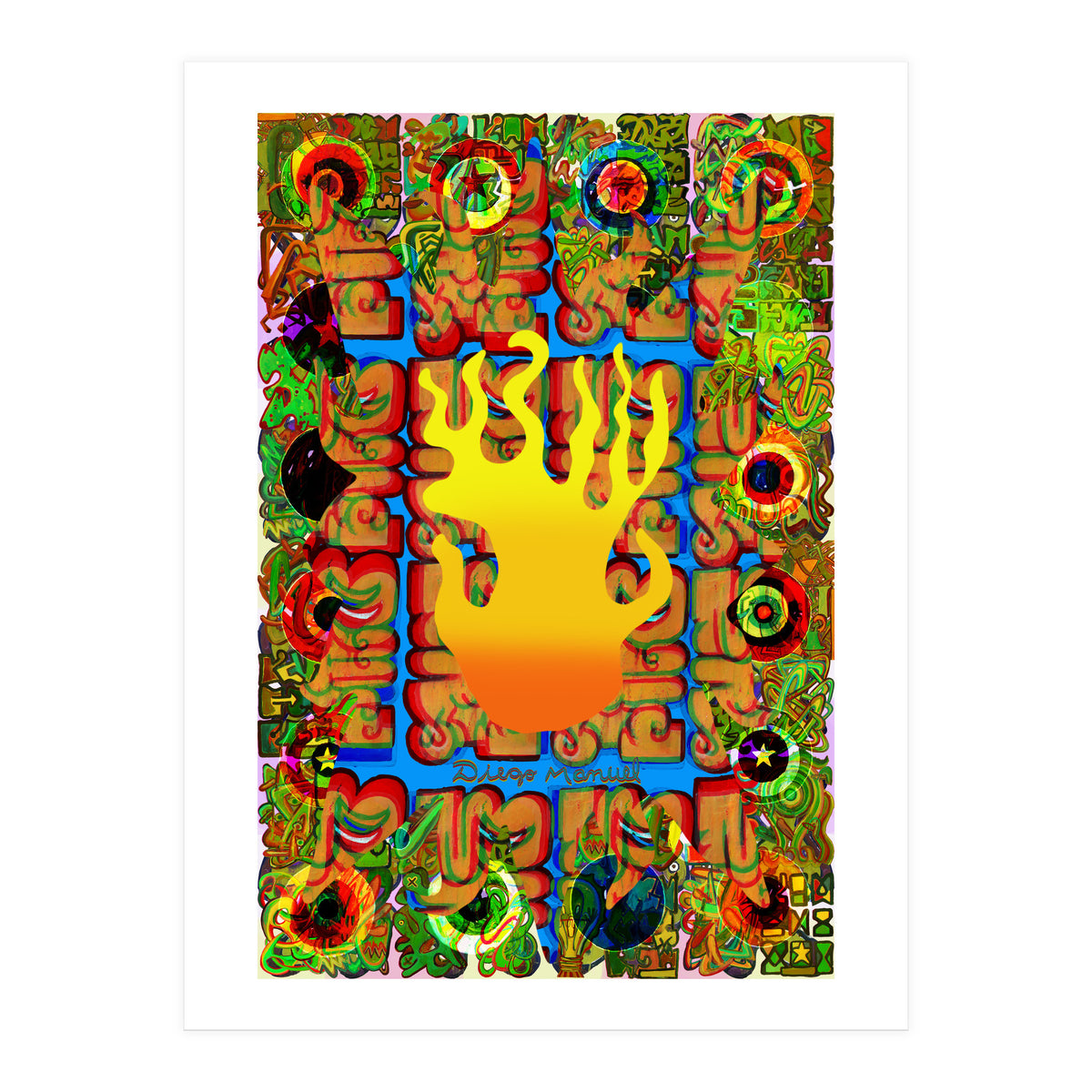 Fuego Y Graffiti 2 (Print Only)