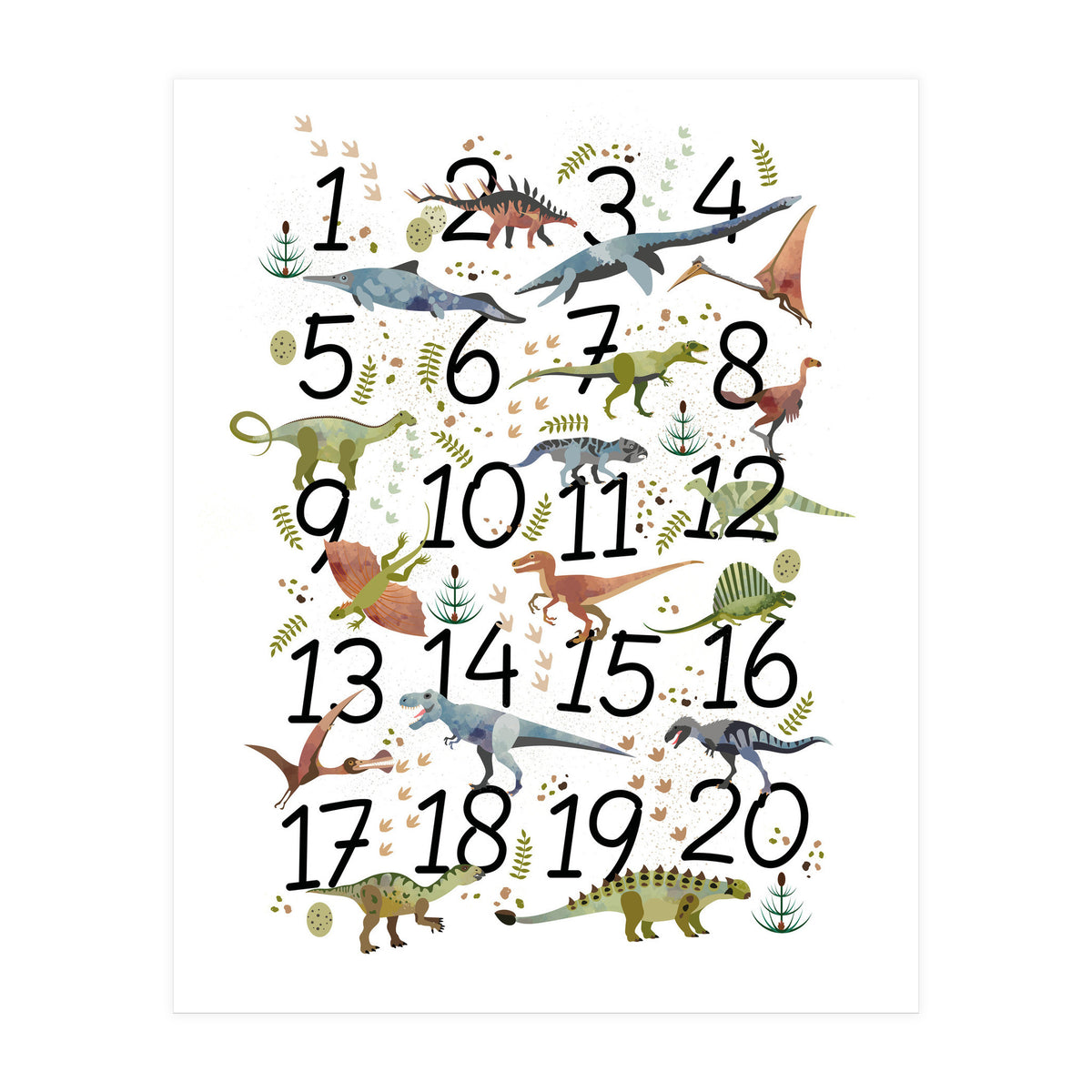 Dinosaur Numbers  (Print Only)