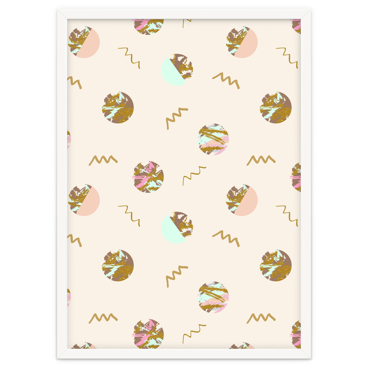 Abstract geometric vector painting