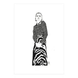 Untitled #40 - Woman in striped skirt (Print Only) thumbnail