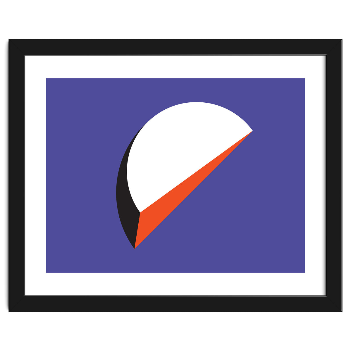 Geometric Shapes No. 37 - orange & purple