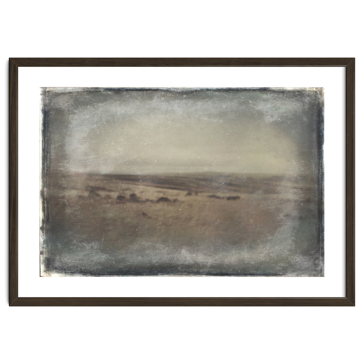 Bleak winter landscape of Saddleworth Moor